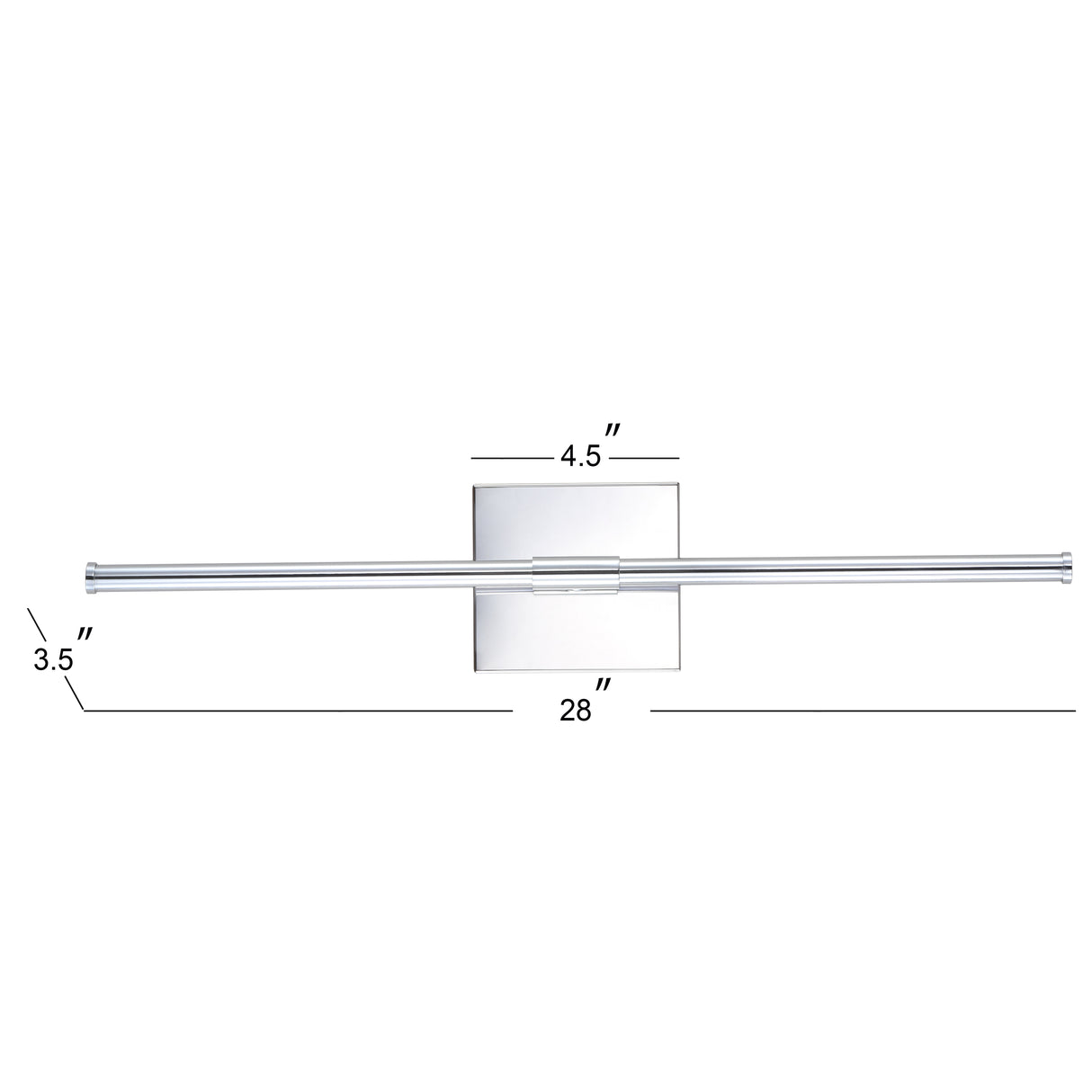 Makena modern minimalist dimmable integrated led metal wall sconce