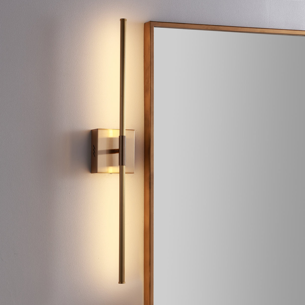 Makena modern minimalist dimmable integrated led metal wall sconce