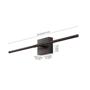 Makena modern minimalist dimmable integrated led metal wall sconce