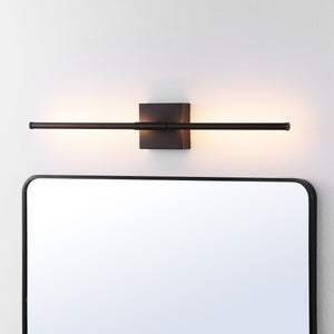 Makena modern minimalist dimmable integrated led metal wall sconce