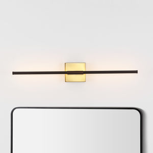 Makena modern minimalist dimmable integrated led metal wall sconce