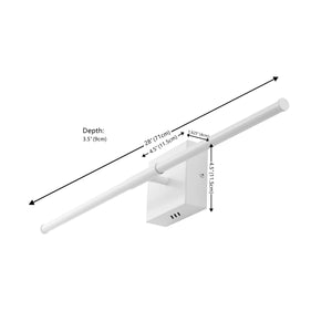 Makena modern minimalist dimmable integrated led metal wall sconce