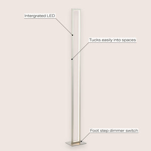 Johan Modern Minimalist Aluminum Integrated Tower LED Floor Lamp