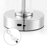 Madelyn Bohemian Classic Acrylic Rechargeable Integrated Portable LED Table Lamp