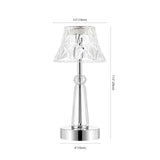 Madelyn Bohemian Classic Acrylic Rechargeable Integrated Portable LED Table Lamp