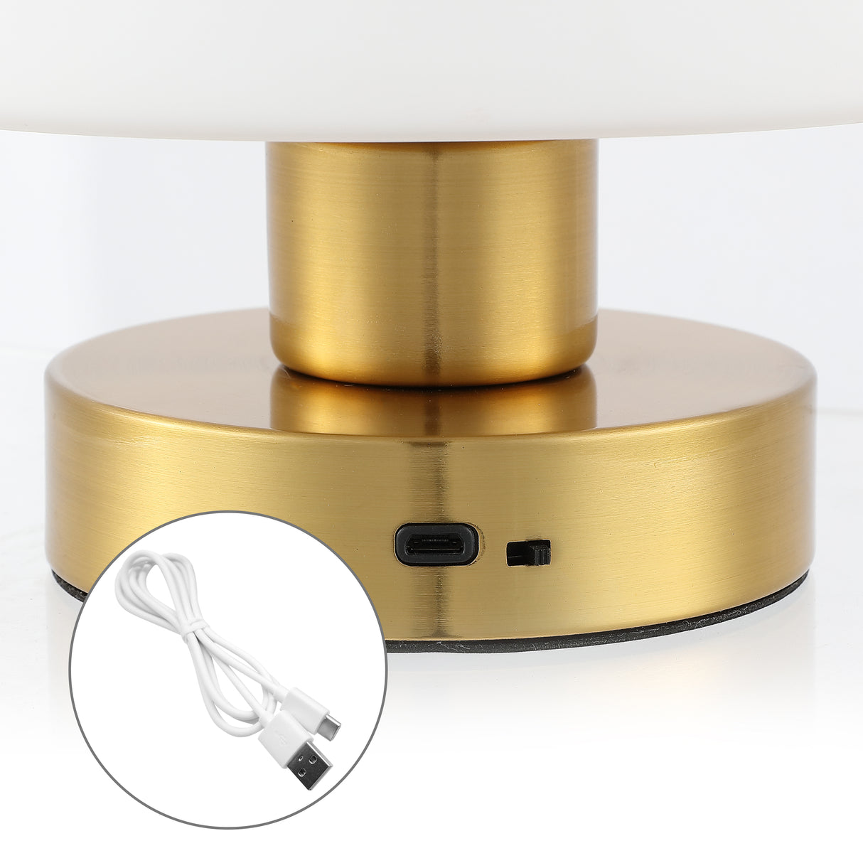 Zoe Modern Minimalist Iron Rechargeable Integrated Portable LED Table Lamp