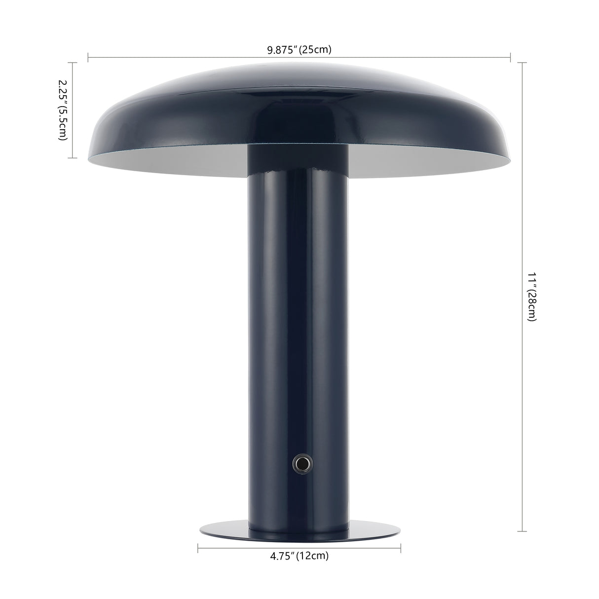 Suillius Contemporary Bohemian Rechargeable/Cordless Iron Dimmable Integrated LED Mushroom Table Lamp