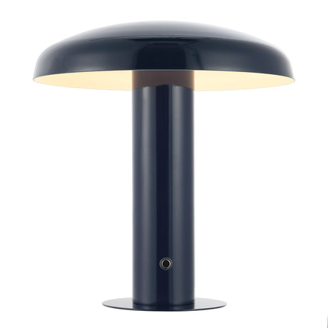 Suillius Contemporary Bohemian Rechargeable/Cordless Iron Dimmable Integrated LED Mushroom Table Lamp