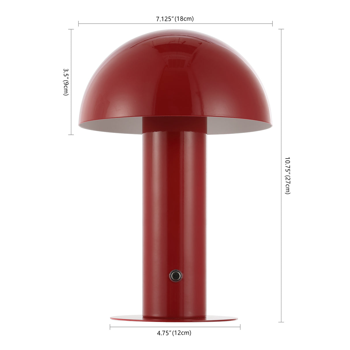 Boletus Contemporary Bohemian Rechargeable/Cordless Iron Dimmable Integrated LED Mushroom Table Lamp