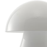 Porcini Contemporary Bohemian Rechargeable/Cordless Iron Integrated Portable LED Mushroom Table Lamp