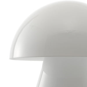 Porcini Contemporary Bohemian Rechargeable/Cordless Iron Integrated Portable LED Mushroom Table Lamp
