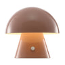 Porcini Contemporary Bohemian Rechargeable/Cordless Iron Integrated Portable LED Mushroom Table Lamp