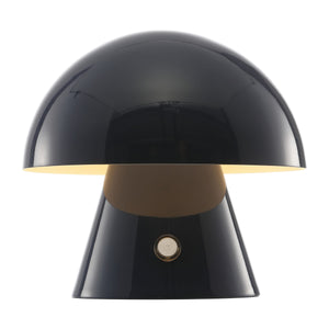 Porcini Contemporary Bohemian Rechargeable/Cordless Iron Integrated Portable LED Mushroom Table Lamp