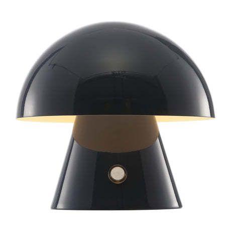 Porcini Contemporary Bohemian Rechargeable/Cordless Iron Integrated Portable LED Mushroom Table Lamp
