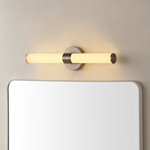 Brooks 1-Light Industrial Mid-Century Iron Integrated LED Vanity Light