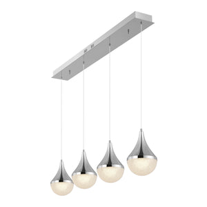Elena-4-Light-Modern-Mid-Century-Iron/Acrylic-Integrated-Linear-LED-Pendant-Pendants