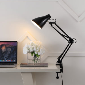 Odile Classic Industrial Adjustable Articulated Clamp-On LED Task Lamp