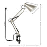 Odile Classic Industrial Adjustable Articulated Clamp-On LED Task Lamp