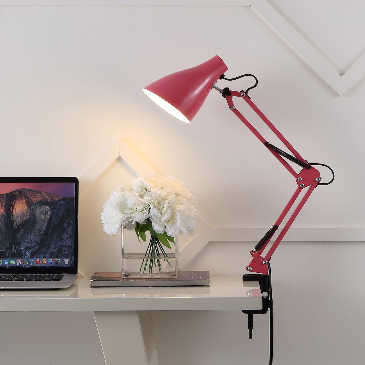 Odile Classic Industrial Adjustable Articulated Clamp-On LED Task Lamp