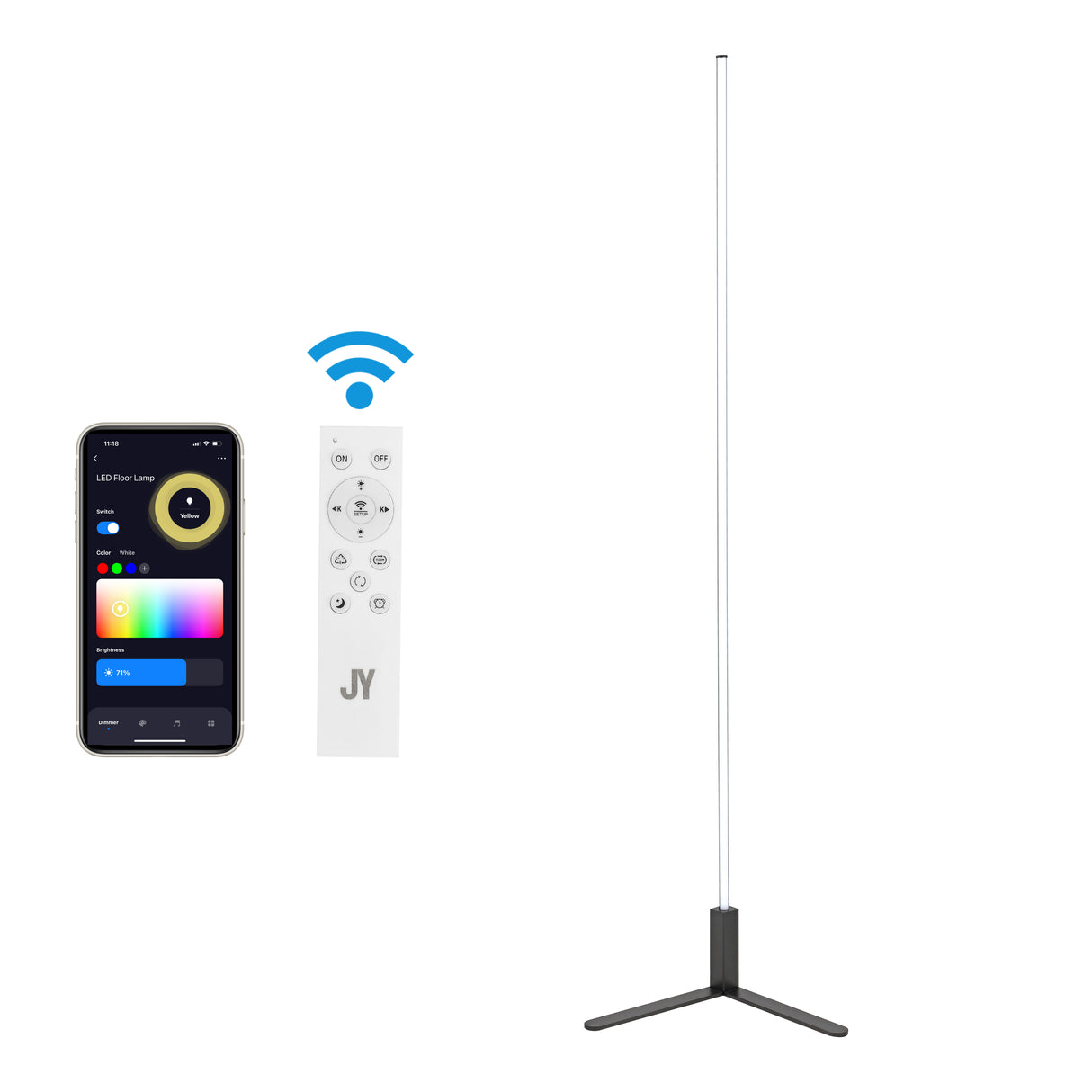 Potts-Modern-Contemporary-Aluminum/Iron-Integrated-LED-Post-Floor-Lamp-Floor-Lamps