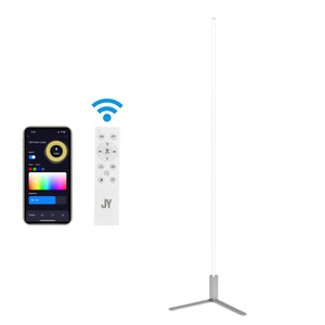 Potts Modern Contemporary Aluminum/Iron Integrated LED Post Floor Lamp