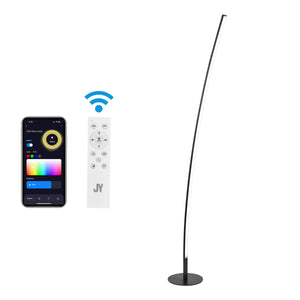 Malthe-Modern-Contemporary-Aluminum/Iron-Arc-Integrated-LED-Floor-Lamp-Floor-Lamps