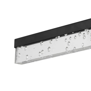 Mario 1-Light Modern Contemporary 360-Degree Rotatable Iron/Seeded Acrylic Integrated LED Vanity Light