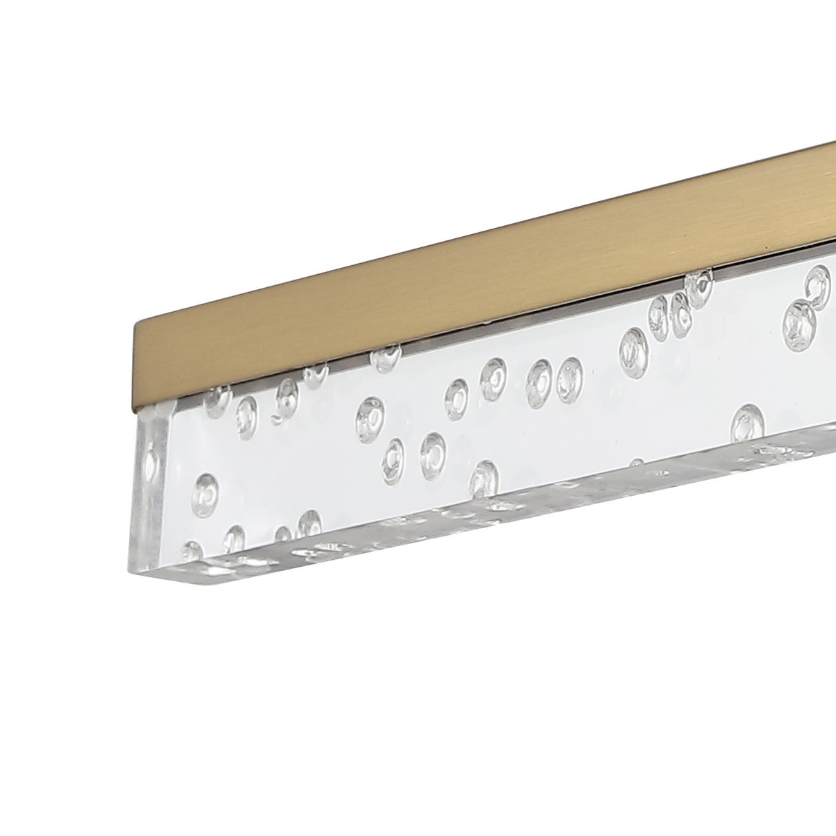 Mario 1-Light Modern Contemporary 360-Degree Rotatable Iron/Seeded Acrylic Integrated LED Vanity Light
