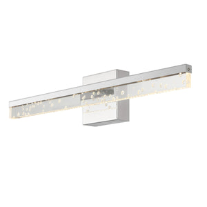 Mario 1-Light Modern Contemporary 360-Degree Rotatable Iron/Seeded Acrylic Integrated LED Vanity Light