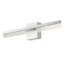 Mario 1-Light Modern Contemporary 360-Degree Rotatable Iron/Seeded Acrylic Integrated LED Vanity Light