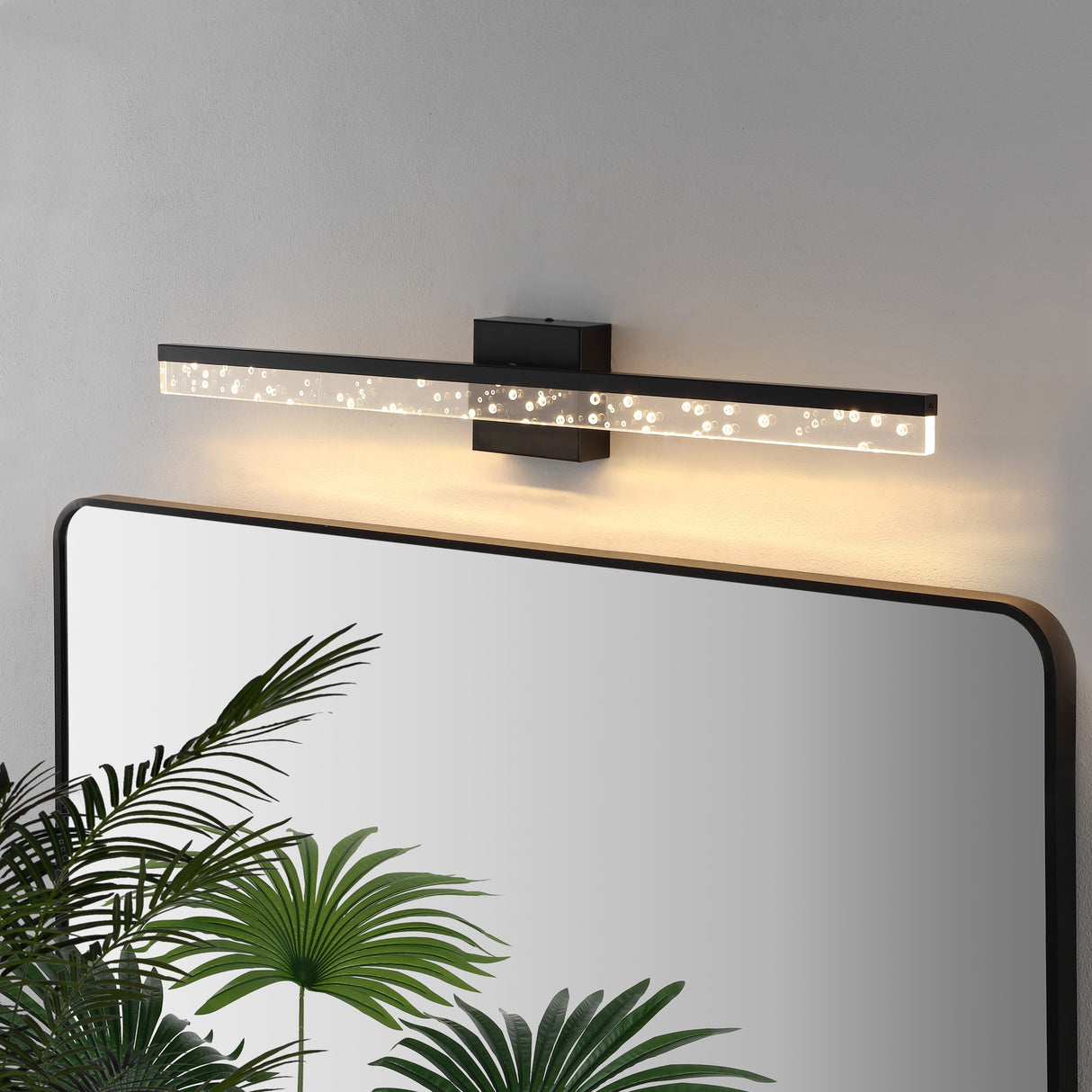 Ingres-1-Light-Modern-Contemporary-360-Degree-Rotatable-Iron/Seeded-Acrylic-Integrated-LED-Vanity-Light-Bathroom-Vanity-Lights