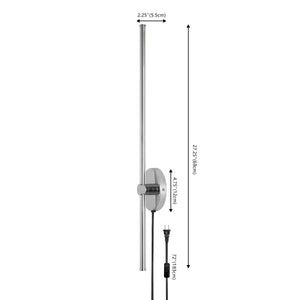 Anton 1-light modern minimalist iron adjustable bar integrated led plug-in sconce