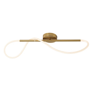 Alessio contemporary minimalist 360 adjustable silicone neon rope dimmable linear integrated led flush mount