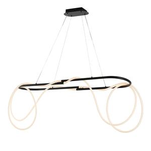 Lisette 360 Adjustable Silicone Rope and Metal Dimmable LED Chandelier