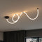 Serafina 360° Adjustable Neon Rope LED Flush Mount, Dimmable & Integrated