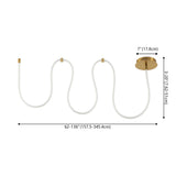 Serafina 360° Adjustable Neon Rope LED Flush Mount