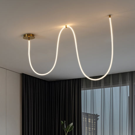 Serafina 360° Adjustable Neon Rope LED Flush Mount
