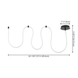 Serafina 360° Adjustable Neon Rope LED Flush Mount