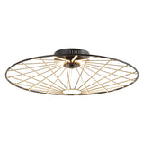 Anders Contemporary Scandinavian Dimmable Stripe UFO Integrated LED Flush Mount