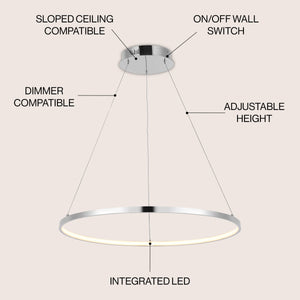 Brice Modern Bohemian Iron Integrated LED Pendant