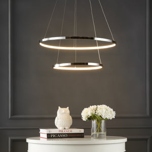 Brice 2-Light Modern Bohemian Iron Integrated LED Pendant