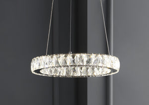 Reese Adjustable Integrated LED Metal/Crystal Pendant Pendant
