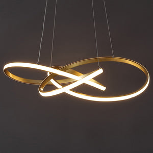 Alexia Abstract Integrated LED Metal Adjustable Pendant