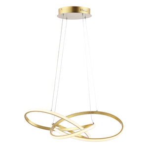 Alexia Abstract Integrated LED Metal Adjustable Pendant