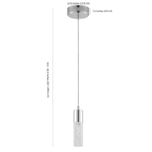 Bolha 1-Light Bubble Acrylic/Iron Modern Minimalist Integrated LED Pendant