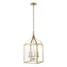 Ruth 4-light Traditional Classic Lantern Metal/Glass LED Pendant