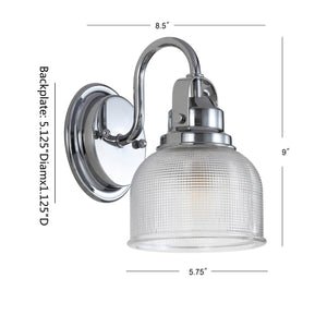 Virginia 1-Light Metal/Glass LED Vanity Light