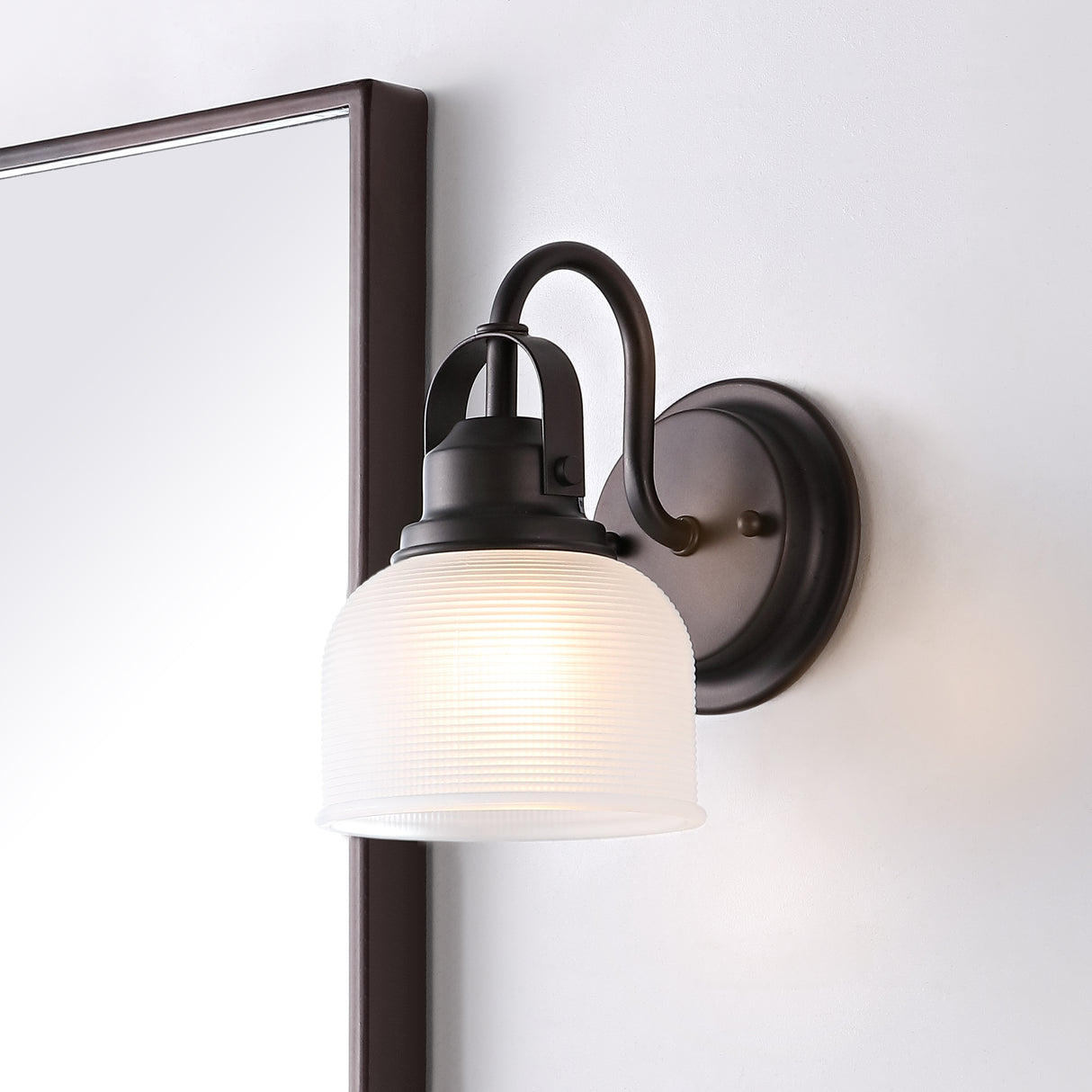 Virginia 1-Light Metal/Glass LED Vanity Light