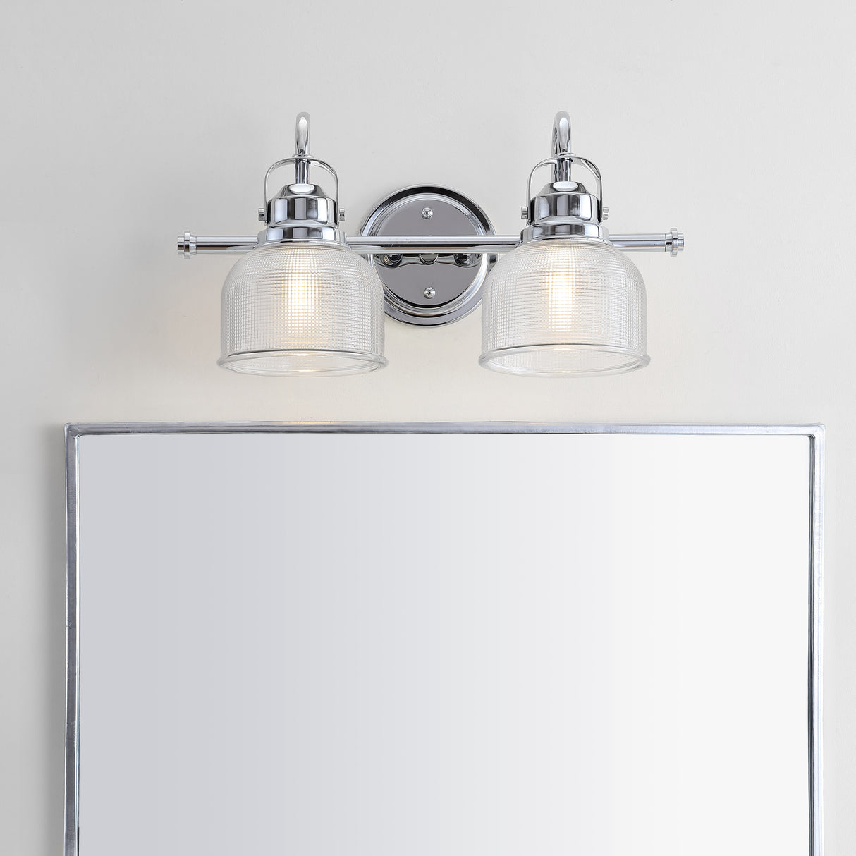 Virginia 2-Light Metal/Glass LED Vanity Light