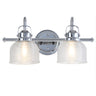 Virginia-2-Light-Metal/Glass-LED-Vanity-Light-Vanity-Lights